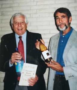 Jacques Vanders (1930-2021) and Ernest Spiehler at the Baroque Music Festival, Corona del Mar