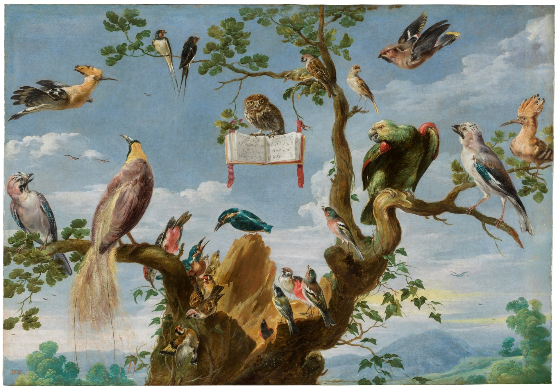 Oil Painting - Frans Snyders (1579-1657) Concert of Birds 1629-30. Museo del Prado, Madrid