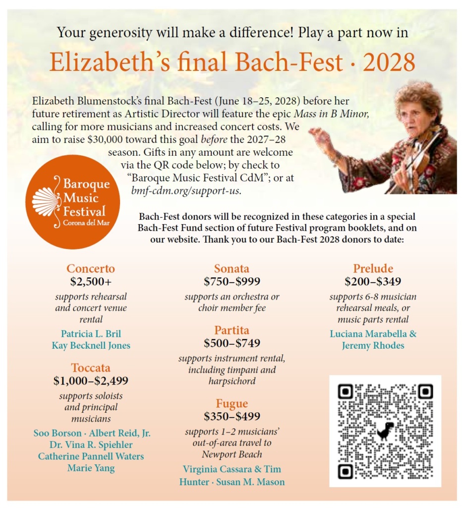 Bach-Fest appeal ad
